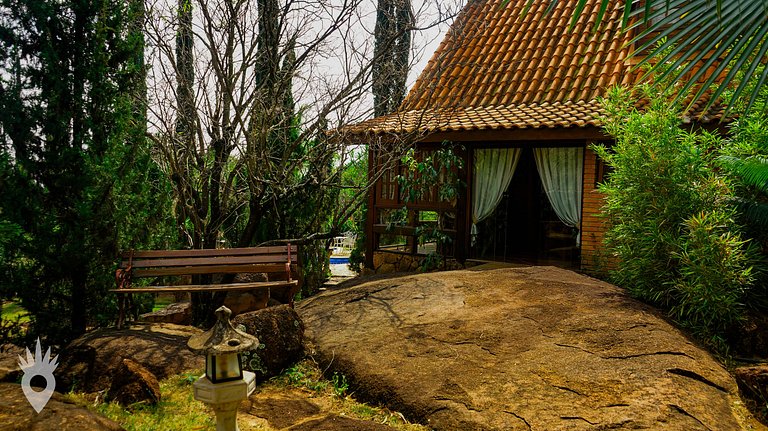 Casa Europeia com Lareira & Piscina em Indaiatuba