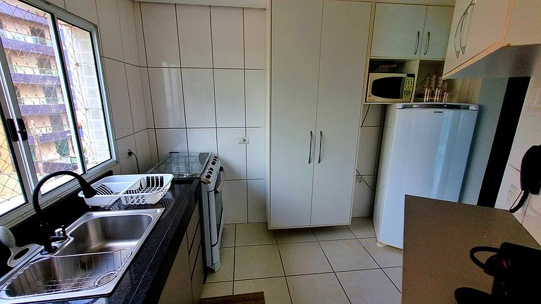 Apartamento na Praia do Tombo em Guarujá-SP