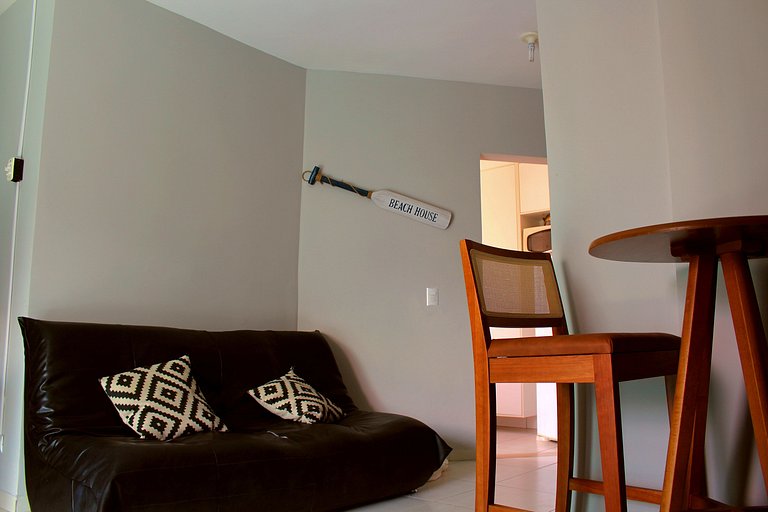 Apartamento na Praia do Tombo em Guarujá-SP