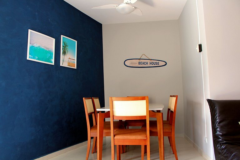 Apartamento na Praia do Tombo em Guarujá-SP