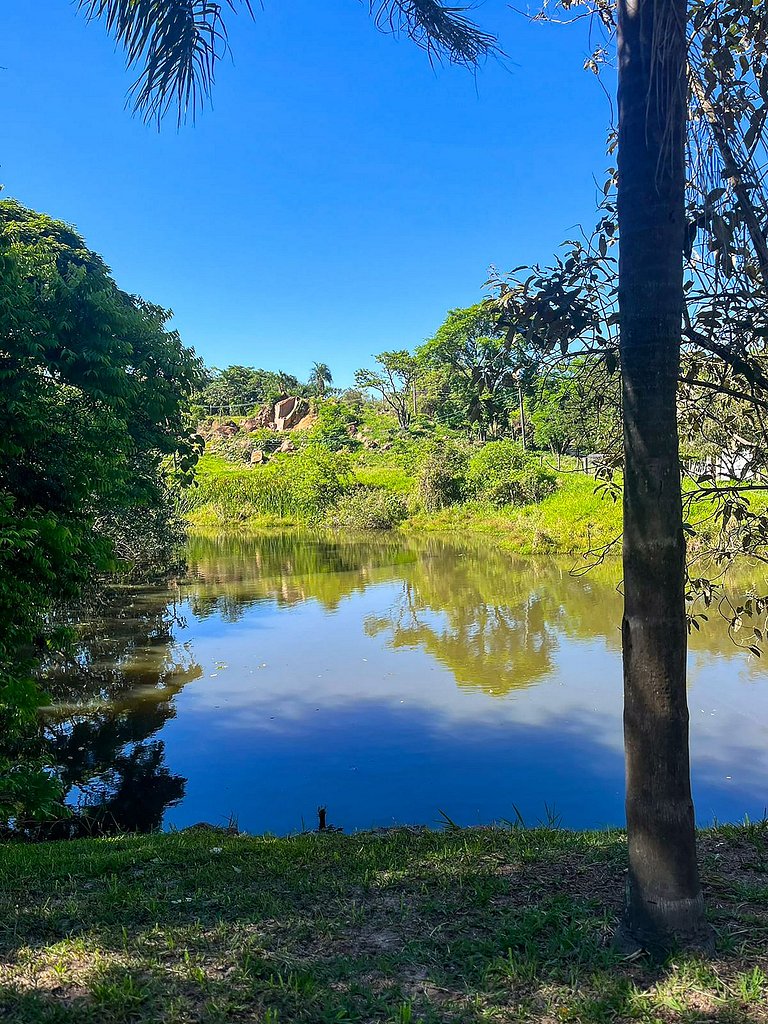 Casa Europeia com Lareira & Piscina em Indaiatuba